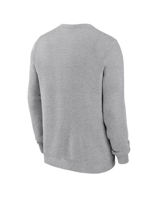 Nike Gray Alabama Crimson Tide Arch Pullover Sweatshirt for men