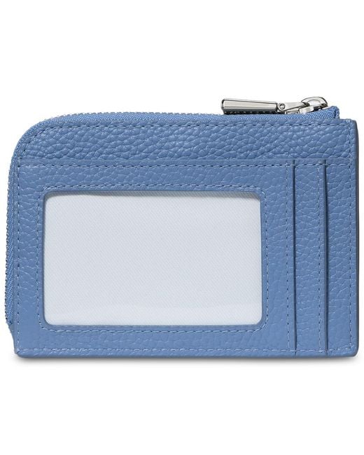 Kate Spade Blue Mini Zip Card Case