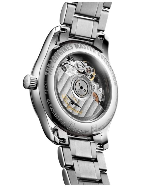 Longines Metallic Swiss Automatic Master Stainless Steel Bracelet Watch 29mm