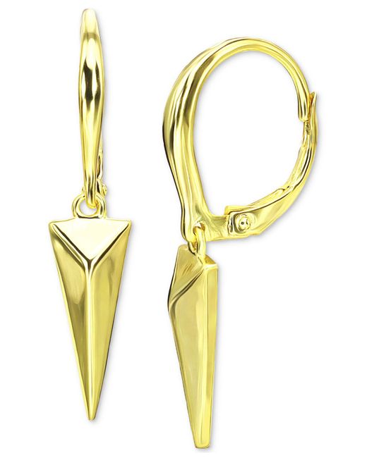Giani Bernini Metallic Pyramid Spike Leverback Drop Earrings, Created For Macy's