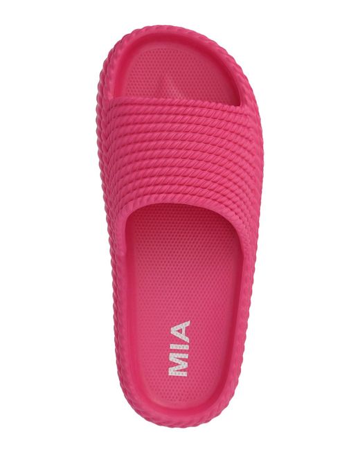 MIA Pink Luvly Slip-on Pool Flats