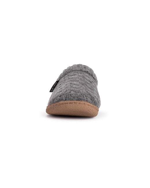 Muk Luks Gray Marcel Slipper for men