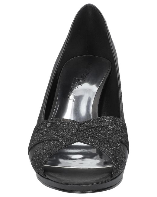 Easy Street Black Lavish Platform Pumps