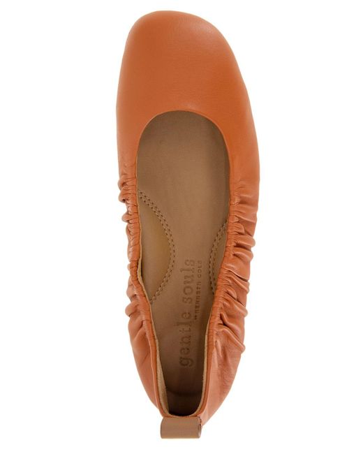 Gentle Souls Mavis Ballet Flat Heel Sandal in Brown Lyst