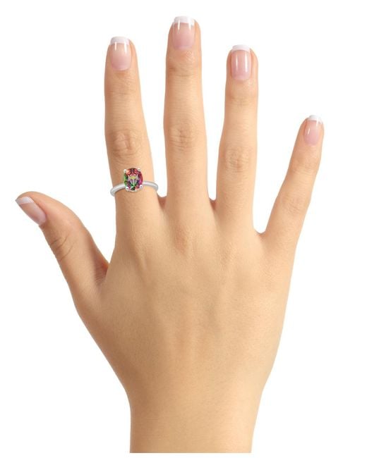 Macy's White Oval Solitaire Ring (3-5/8 Ct. T.w.