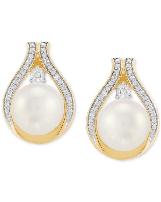 Macy's Metallic 2-pc. Set Cultured Freshwater Pearl (8 & 9mm