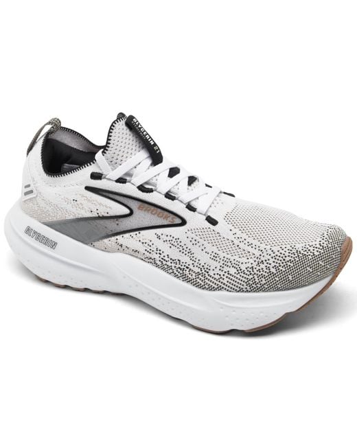 Brooks White Glycerin Stealthfit 21 Running Sneakers From Finish Line