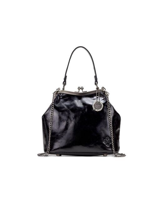 Patricia Nash Laureana Frame Satchel in Black Lyst