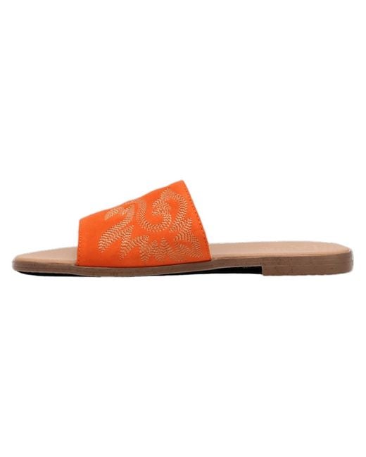 Dingo Orange Lasso Sandal