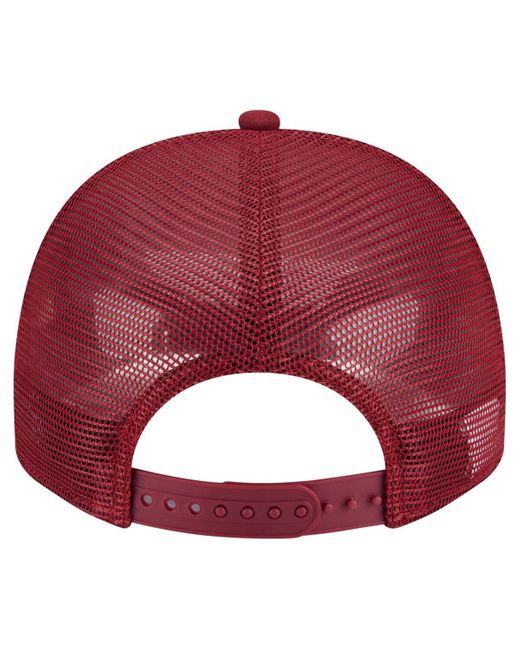 KTZ Red Colorado Avalanche Vintage Team Rope A-frame 9fifty Snapback Hat for men