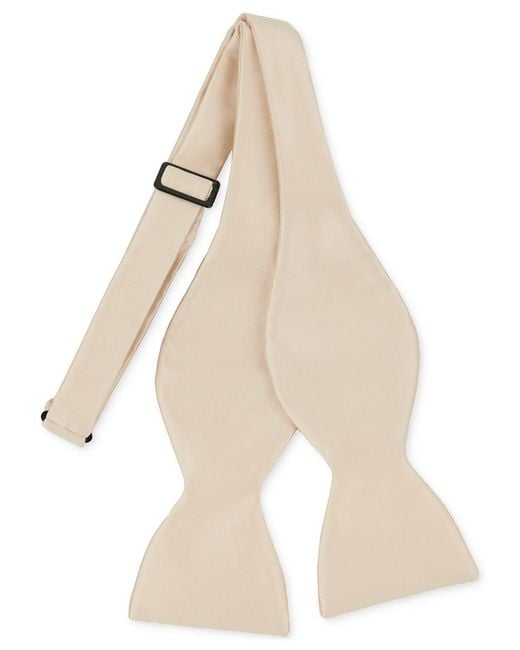 Con.struct Natural Satin Self-tie Bow Tie for men