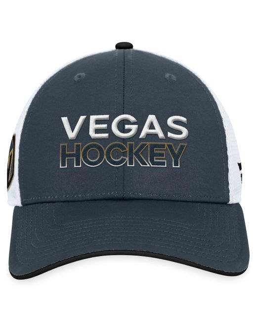 Fanatics Blue Vegas Golden Knights Authentic Pro Rink Trucker Adjustable Hat for men