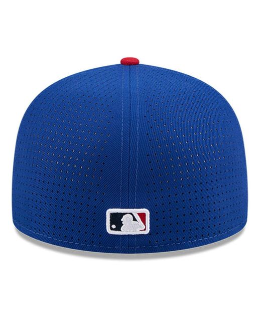 KTZ Blue/red San Francisco Giants 2025 Mlb All-star Game Workout Side Patch 59fifty Fitted Hat for men