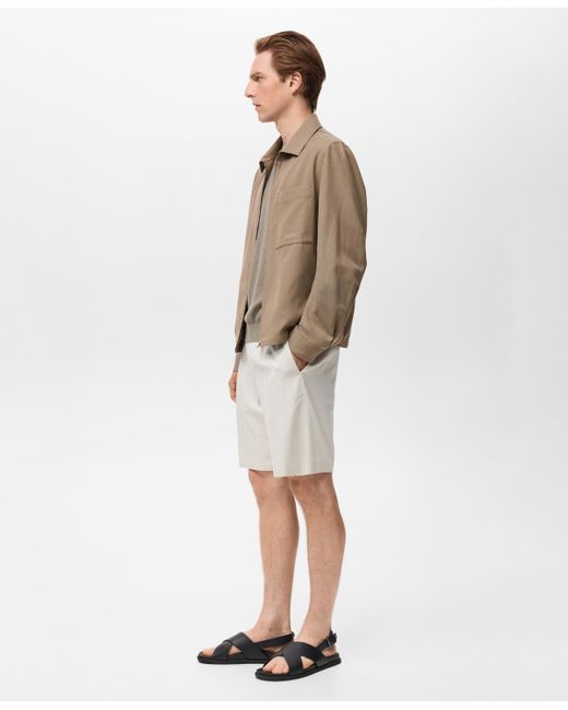 Mango Natural Pockets Lyocell Jacket for men
