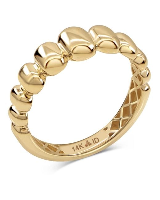 DEVATA Metallic Dome Puffy Ring