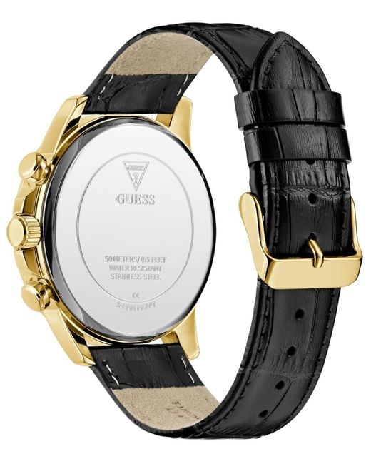 Guess Green Multifunction Genuine Leather Watch