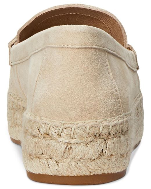 Ralph Lauren Natural Luize Espadrille Loafer Flats