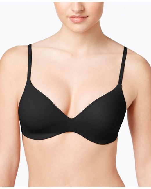 Calvin Klein Perfectly Fit Wireless Contour Convertible Bra F2781 in Black  | Lyst