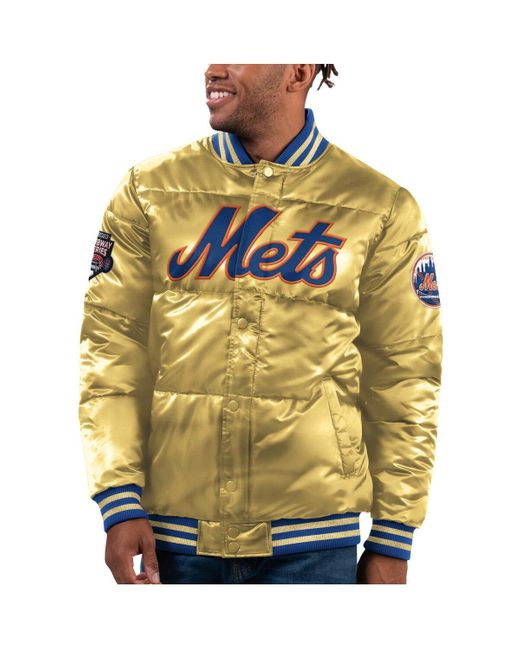 Starter Metallic New York Mets 2023 Subway Series Bronx Bomber Full-snap Jacket for men