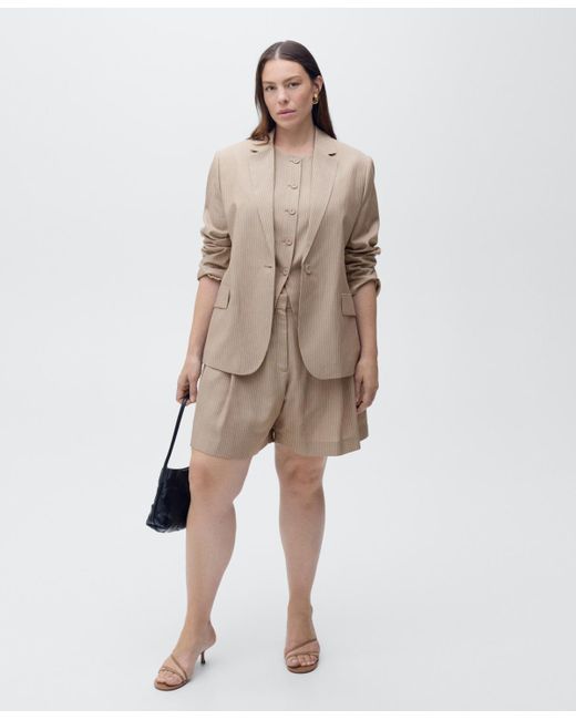 Mango Natural Lyocell Suit Jacket