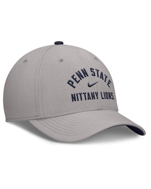 Nike Gray West Virginia Mountaineers Rise Prep Performance Flex Hat for men