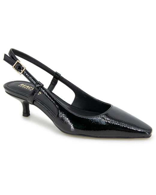 Kenneth Cole Women's Black maggie Slingback Kitten Heel Pumps