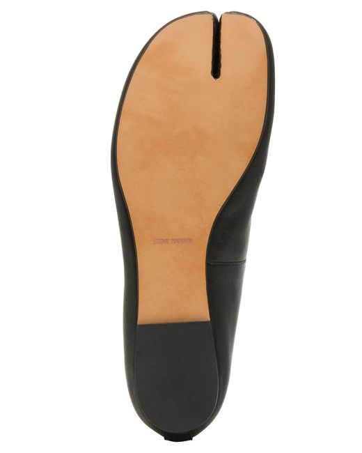 Steve Madden Black Calico Split-toe Ballet Flats