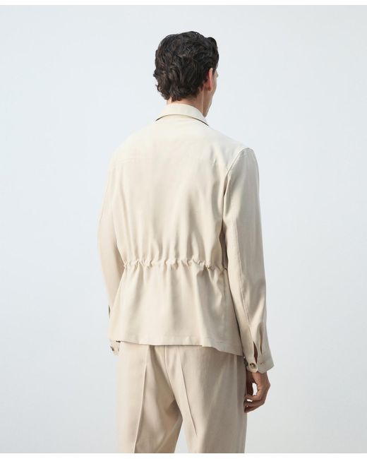 Mango Natural Pockets Regular-fit Modal Jacket for men