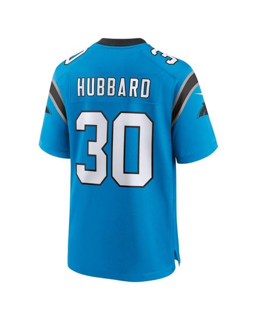 Nike Blue Chuba Hubbard Carolina Panthers Alternate Game Jersey for men