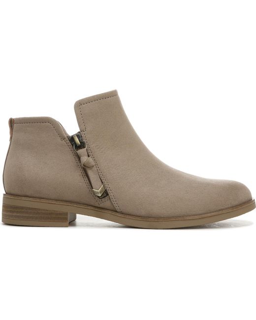 Dr. Scholls Brown Astir Block Heel Booties