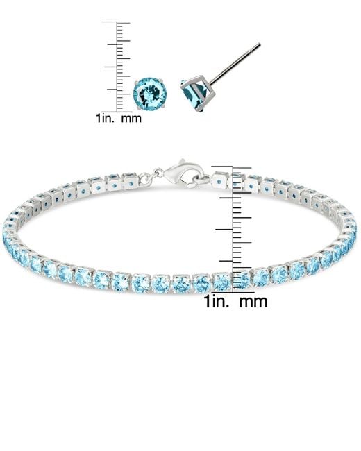 Macy's White Simulated Round Laydown Bracelet