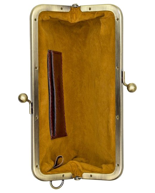 Patricia Nash Green Renna Small Leather Wristlet