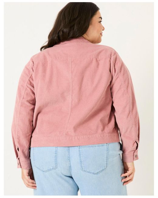 FatFace Multicolor Plus Size Sienna Cord Jacket