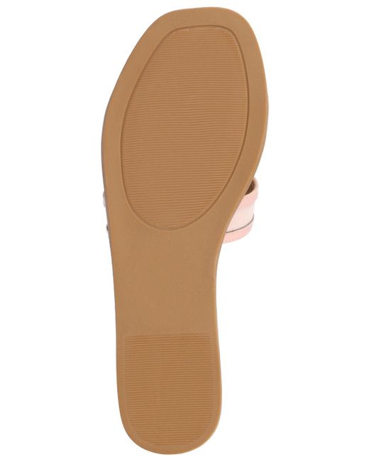Journee Collection Pink Primah Slide Flat Sandals