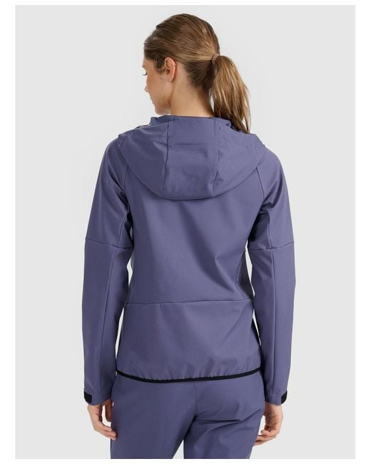 4F Blue Windproof Softshell Jacket Membrane