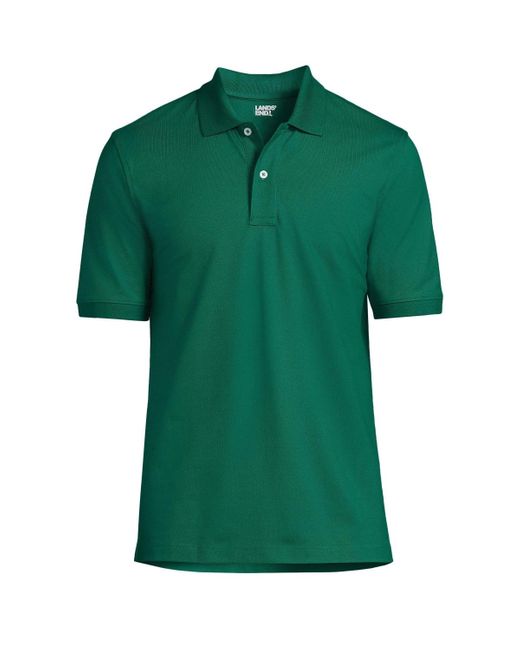 Lands' End Green Short Sleeve Comfort-first Mesh Polo Shirt for men