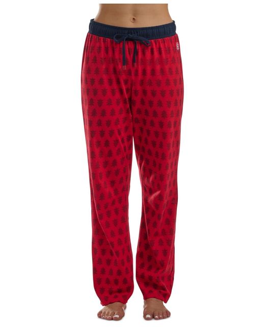 Tommy Hilfiger Red Knit Drawstring-waist Pajama Pants