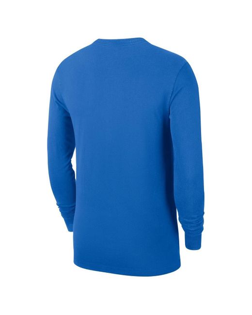 Nike Blue Oklahoma City Thunder Authentic Long Sleeve Practice T-shirt for men