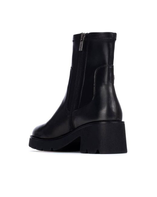 Xti Black Stretchy Chelsea Booties