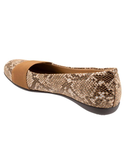 Trotters Brown Samantha Flat