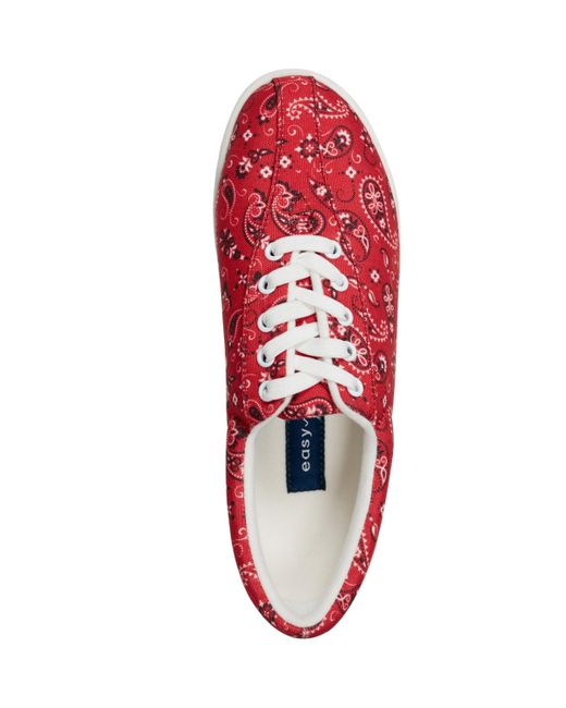 Easy Spirit Red Ap Lightweight Walking Sneakers