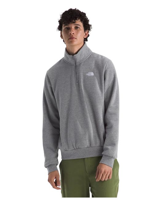 The North Face Gray Evolution Simple Dome Quarter Zip Sweatshirt for men