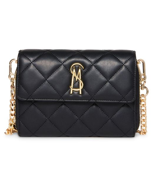 Steve Madden Bcarina Quilted Crossbody Wallet in Black Lyst