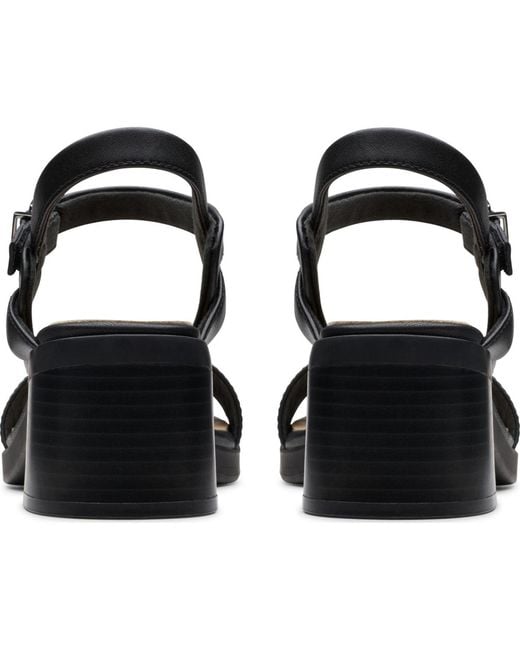 Clarks Black Collection Jaylan Ray Square Toe Sandals