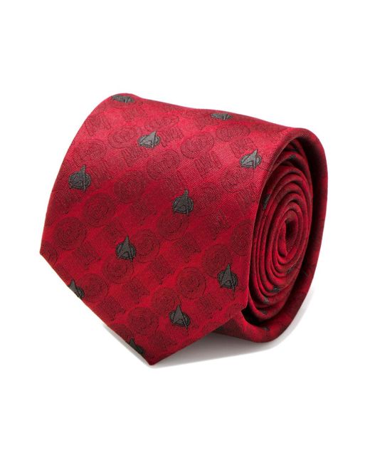 Star Trek Red The Next Generation Delta Shield Tie for men