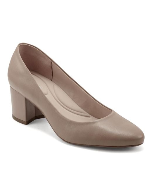 Easy Spirit Brown Eflex Cosma Slip-on Dress Pumps