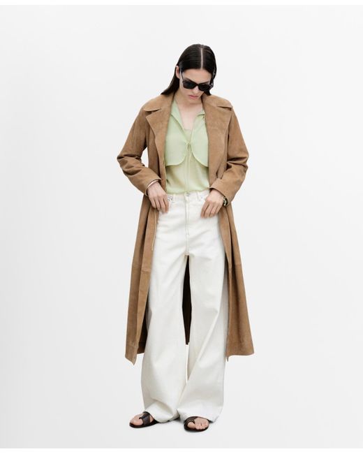 Mango Natural High-rise Balloon Jeans