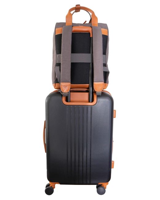 Boarding Pass Gray The Voyager 20 Oz. Waxed Canvas Travel Backpack