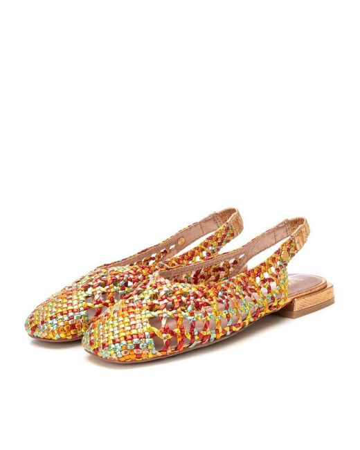 Xti Brown Slingback Flats