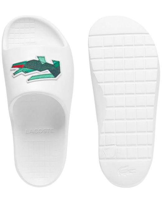 Lacoste White Serve Slide 2.0 Sandals for men